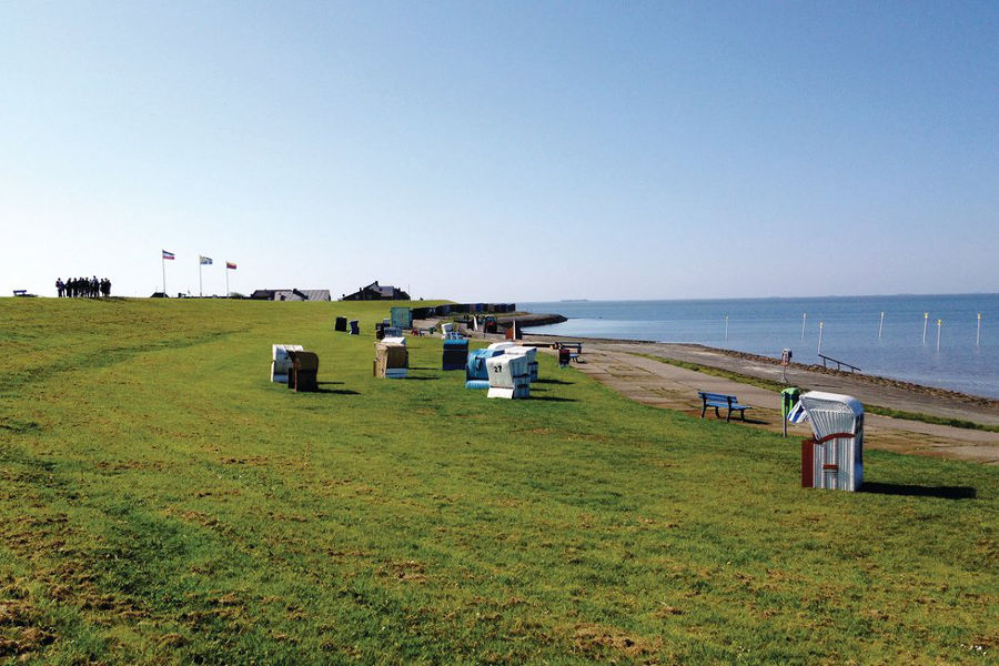 Dagebüll an der Nordsee, gegenüber der Insel Föhr